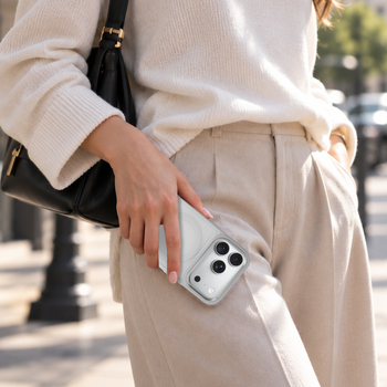 Liavec Cloudy Case with Metal Camera Frame for Iphone 18 Pro/17 Pro gray Control Button)