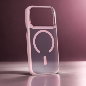 Liavec Cloudy Case with Metal Camera Frame for Iphone 18 Pro/17 Pro pink Control Button)