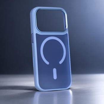 Liavec Cloudy Case with Metal Camera Frame for Iphone 18 Pro Max/17 Pro Max glacier blue (Control Button)