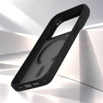 Liavec Cloudy Case with Metal Camera Frame do Iphone 18 Pro Max/17 Pro Max czarny (Camera Control Button)