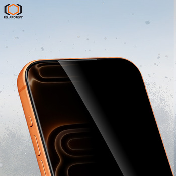 Tel Protect Dust-Free Easy Fit Privacy Full Glue 6D Tempered Glass for Iphone 18 Pro Max black - 2 pieces
