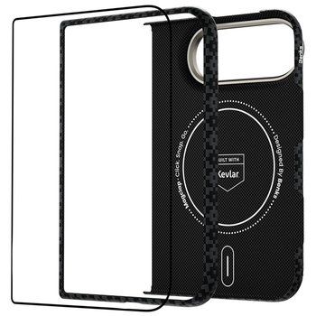 Benks Case Magnetic Armor Grid Air Grand Combo (C.K.FL.AP.BK.B079) for iPhone Duo black