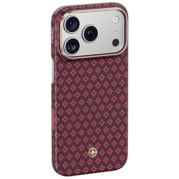 Benks Case Magnetic Armor Air Armor Grid Kevlar Metal Frame 600D (C.K.FL.AP.JX.0073) for iPhone 18 Pro Max/17 Pro Max burgundy
