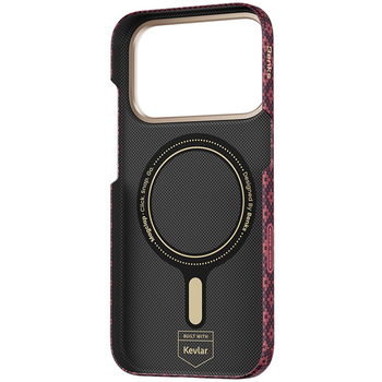 Benks Case Magnetic Armor Air Armor Grid Kevlar Metal Frame 600D (C.K.FL.AP.JX.0073) for iPhone 18 Pro Max/17 Pro Max burgundy