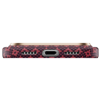 Benks Case Magnetic Armor Air Armor Grid Kevlar Metal Frame 600D (C.K.FL.AP.JX.0073) for iPhone 18 Pro Max/17 Pro Max burgundy