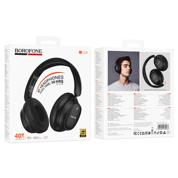 Borofone Słuchawki nauszne BO39 Melotide bluetooth czarne