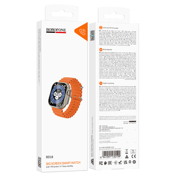 Borofone Smartwatch BD18 złoty tytan