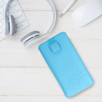 WONDER Deko Pouch Case (Size XXL) for Iphone 18 Pro Max/17 Pro Max/Samsung S26 Ultra/S25 Ultra/A17/A16/Google Pixel 10 Pro XL/Pixel 10 Pro/Pixel 10/Xiaomi Redmi Note 15 Pro/Motorola Edge 60/Moto G96 lightblue