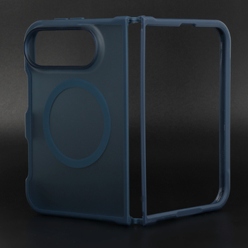 Liavec Cloudy Case do iPhone Duo with connected front and back frame granatowy