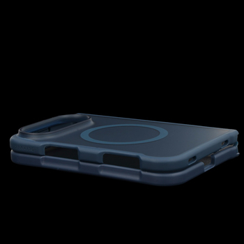 Liavec Cloudy Case do iPhone Duo with connected front and back frame granatowy