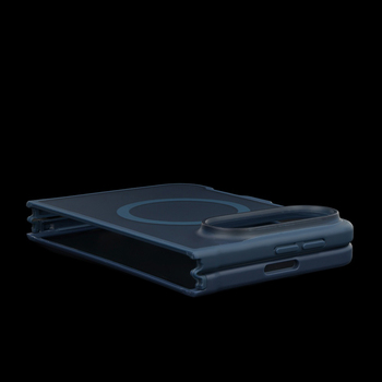 Liavec Cloudy Case do iPhone Duo with connected front and back frame granatowy