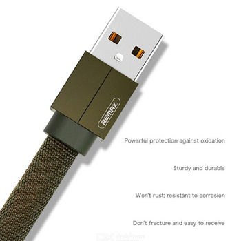 REMAX Kabel Kerolla RC-094th 3 w 1 - USB na Micro USB, Typ C, Lightning - Zielony