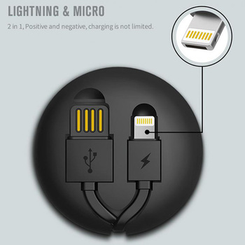 REMAX Kabel Cutebaby RC-099t 2 w 1 - USB na Micro USB, Lightning - biały
