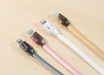 REMAX Kabel Laser RC-035i - USB na Lightning - Iphone 5/SE/6/6S/7/8/X/SE 2020/SE 2022 Różowy