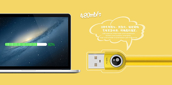 REMAX Kabel Lemen RC-101m - USB na Micro USB - Żółty