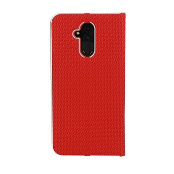 Kabura Vennus Book CARBON z ramką do Iphone 12 Pro Max czerwona