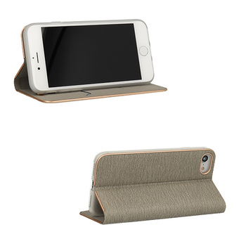 Vennus Book Case with frame for Iphone 12 Mini grey
