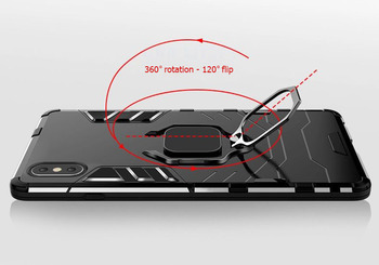 Ring Armor Case do Huawei P Smart S Czarny