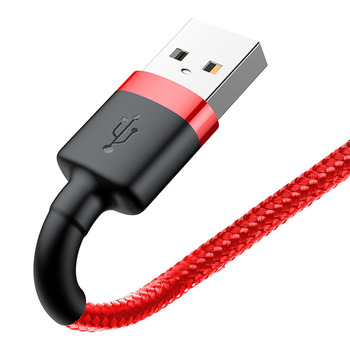 Baseus Kabel Cafule - USB na Lightning - 1,5A 2 metry (CALKLF-C09) czerwony