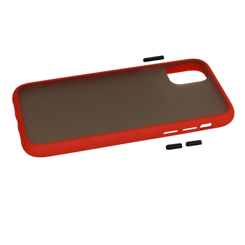 Vennus Color Button Bumper do Samsung Galaxy A20S Czerwony