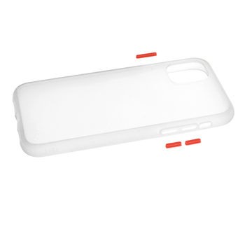 Vennus Color Button Bumper do Samsung Galaxy A20S Przezroczysty