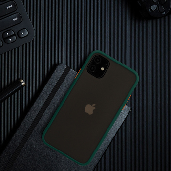 Vennus Color Button Bumper for Samsung Galaxy A20S Green