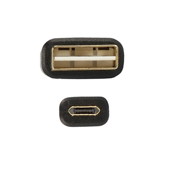 Cable - USB to Micro USB - reversible 1 Meter BLACK