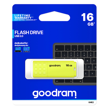 Pendrive GOODRAM UME2 - 16GB USB 2.0 Żółty