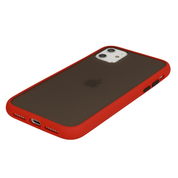 Vennus Color Button Bumper do Samsung Galaxy S21 Plus Czerwony