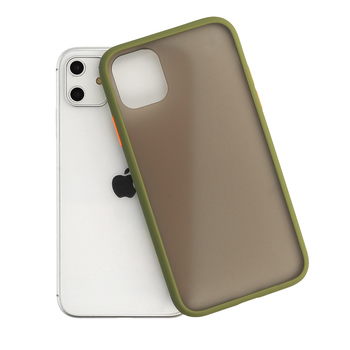 Vennus Color Button Bumper do Samsung Galaxy S21 Ultra Oliwkowy