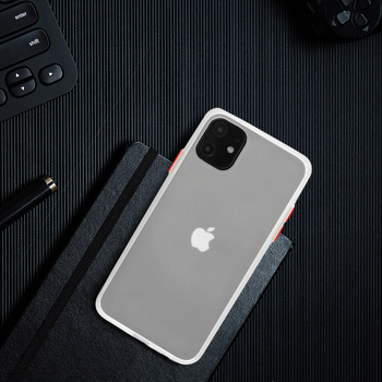 Vennus Color Button Bumper for Samsung Galaxy S21 Ultra Transparent