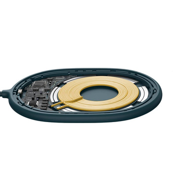 Baseus Ładowarka Indukcyjna LIGHT Magnetyczna Iphone 12 z kablem Typ C (WXQJ-03) Niebieska