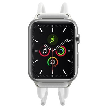 Baseus Regulowany pasek sportowy Let`s Go do Apple Watch 3/4/5/6/SE 38/40mm (LBAPWA4-A24) Biało-różowy