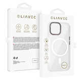 Liavec Hybrid Magsafe Clear Case do Iphone 15