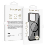 Liavec Hybrid Smoke Magsafe Case do Iphone 15 Pro