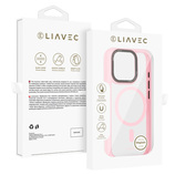 Liavec Hybrid Magsafe Clear Case do Iphone 16 Pro jasnoróżowy