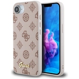 Oryginalne Etui GUESS Peony Script Logo MagSafe do Iphone 17e/16e brązowy
