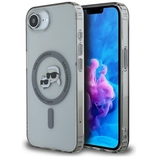 Oryginalne Etui KARL LAGERFELD IML Metal Karl & Choupette Heads MagSafe do Iphone 17e/16e czarny