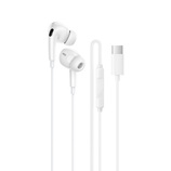 Borofone Słuchawki BM100 Pro Fuente z mikrofonem Typ C (DAC) białe