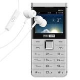 Telefon - MAXCOM MM 760 dual sim BIAŁY + Słuchawki ACC+ Soul2 z mikrofonem białe