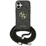 Original Case GUESS 4G Big Logo Cord Stap Crossbody for Iphone 17 black