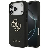 Original Case GUESS Grained Big 4G & Classic Logo for Iphone 17 Pro black