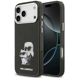 Original Pouch KARL LAGERFELD IML Aquarelle Choupette & Logo Magsafe for Iphone 17 Pro Max black