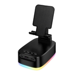 Borofone Głośnik Bezprzewodowy Bluetooth BR200 Marea 3 w 1 z uchwytem i power bankiem 1500mAh czarny