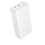 Borofone Power Bank 30000mAh BJ80B Clever - 2xUSB + Typ C - QC 3.0 22,5W PD 20W biały