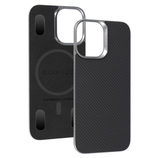Liavec Carbon Layer Magsafe Aramid Fiber Cover do Iphone 17 czarny