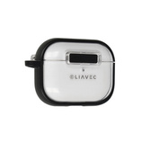 Liavec SlideLock Case do Apple AirPods Pro 3 przezroczysto-czarny