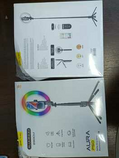 Blavec Lampa pierścieniowa Selfie Aluminium Aura LED RGB Ring P-50 25cm tripod + pilot + 2,3 metra (RLP50-TRB23) czarny (uszkodzone opakowanie)