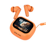 Blavec Słuchawki Bluetooth TWS BW-07 Live z wyświetlaczem LCD (BW07L-O) pomarańczowe