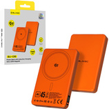 Blavec Power Bank 10000mAh BJ-05 Ultra Fast 16mm - Typ C - Qi2.2 25W + PD 45W magnetyczny indukcyjny Magsafe 2 w 1 (PBBJ05-QI22MC10O) pomarańczowy aluminium